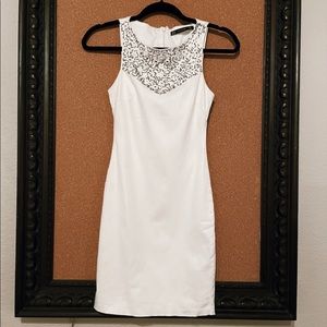 Zara TRAFALUC White Bodycon Dress